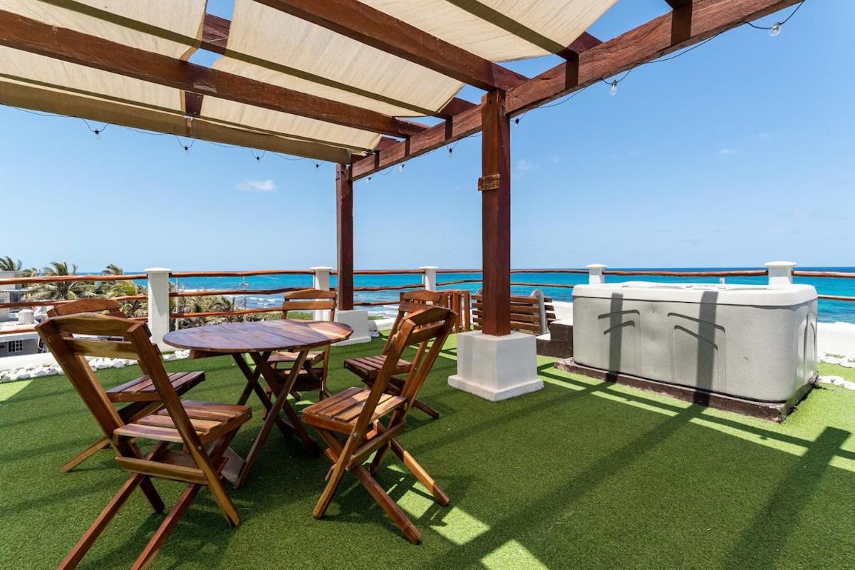 Villa With Ocean View, Pool, Restaurant And Rooftop Исла-Мухерес Экстерьер фото